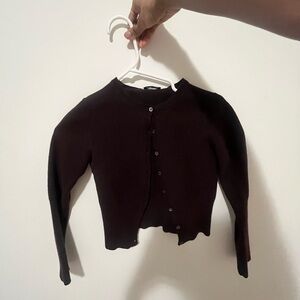 Hugo Boss Women's Brown Button-Up Sweater
